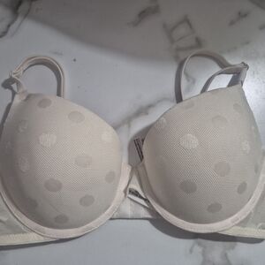 Pink Polka Dot Bra Brand New